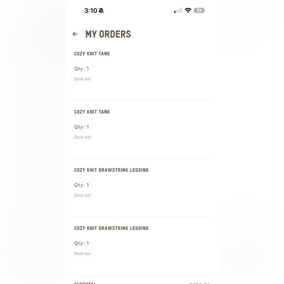 Skims cozy knit drawstring legging(l/xl), zip up hoodie (l/xl) &tank set(2x/3x) - Picture 11 of 11